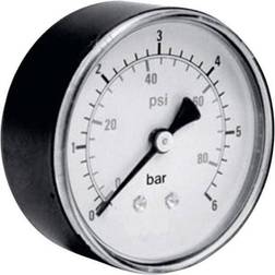 ICH Manometer 306.40.10 Anschluss Manometer Rueckseite 0 bis 10 bar Außengewinde 1/8 1St