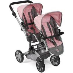 Bayer Chic BAYER CHIC 2000 Dockvagn Linus Duo Melange grå-rosa
