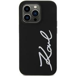 Karl Lagerfeld iPhone 11/XR Mobilskal Silicone Signature Svart