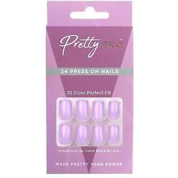 pro reusable press on false nails dreaming of lilac 24pcs