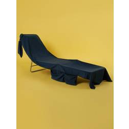 Brentfords Large Plain Bath Towel Blue