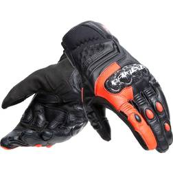 Dainese Carbon 4, Handschuhe kurz Schwarz/Neon-Rot