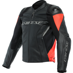 Dainese MC-Jakke Racing 4, Sort/Neonrød