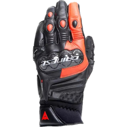 Dainese Carbon Long MC-Handskar Svart-Neonröd-Vit