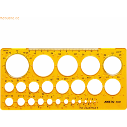 Aristo AR 5031 Kreisschablone 1-36mm, 25 Kreise