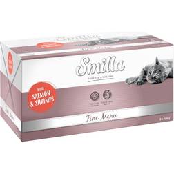 Smilla 24x100g Fine Menu kattefoder Laks & Rejer