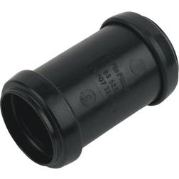 FloPlast Black Push-Fit Waste Pipe Coupler Dia40mm