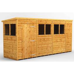 power Pent Roof Shed 14'x4' (Building Area )