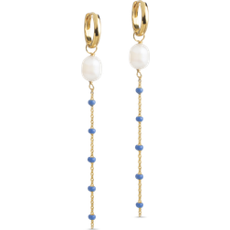ENAMEL Copenhagen Lola Glory Hoops Cornflower Förgyllt-Silver Sterling 925