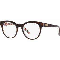 Dolce & Gabbana DG3334 3217 Sköldpaddemönstradeshell Endast Båge Kvinna