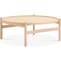 Brdr. Krüger HB Ø100 cm White Oiled Maple Coffee Table