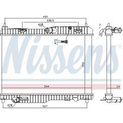 Kylare, motorkylning NISSENS 69233