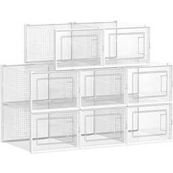 Songmics Stackable Storage Organisers 12 pcs Shoe Rack