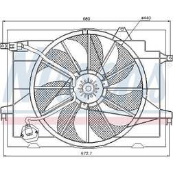 NISSENS Fläkt, kylare 5707286244474