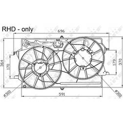 NRF Fläkt, kylare 47033