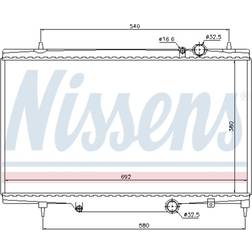 NISSENS Kylare, motorkylning 5707286195615