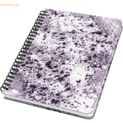 Sigel Spiral Notebook A5 Dotted Hardover Marble Pattern