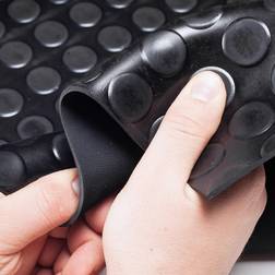 Anro Gummimatte Meterware SBR Gummiplatte Schwarz
