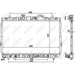 NRF 53356 Kühler, Motorkühlung