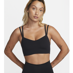 Nike Women's Light-support Padded Strappy Sports Bra Alate Trace Sport Black/Sail