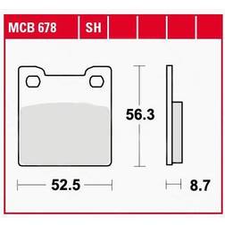 TRW Lucas Bremsbeläge organisch MCB678