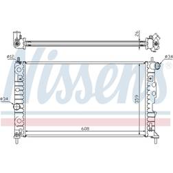 Nissens Nissens 68002A Kühler, Motorkühlung