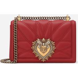 Dolce & Gabbana Borsa 'Devotion' Media In Nappa Matelasse'-Donna Rosso