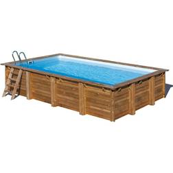 Gre Echtholzpool Evora Rechteckig 620 x 420 x 133 cm