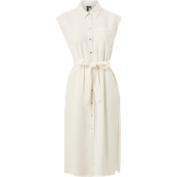 Vero Moda Vmmymilo Sl Calf Shirt Dress - Snow White