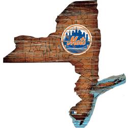 Fan Creations New York Mets 12'' Road Map State Cutout Sign