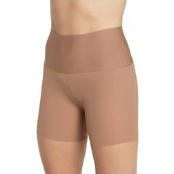 Leonisa Women's Stay-In-Place Seamless Slip Shorts Brown Brown