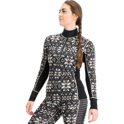 Kari Traa Else Wool Half-Zip Blouse - Black