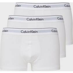 Calvin Klein Modern Cotton Boxer Trunks - White