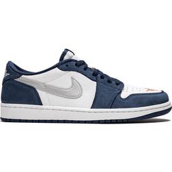 Nike Eric Koston x Air Jordan 1 Low SB M - Midnight Navy/White/Ember Glow/Metallic Silver