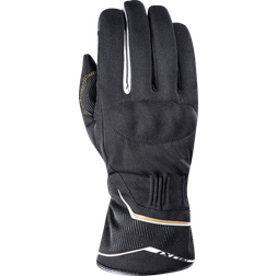 Ixon Guantes de Moto para Mujer Pro Globe Negro-Blanco-Dorado