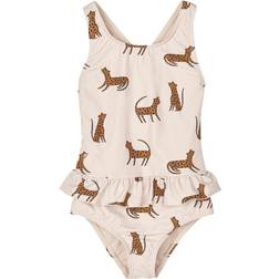 Liewood Amara Printed Swimsuit, Leopard/sandy