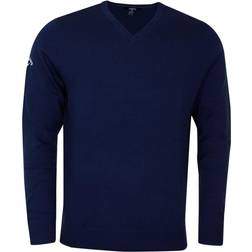 Callaway Ribbed V Neck Merino Sweater