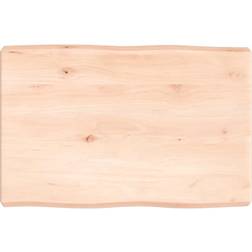 vidaXL 60x40x6 ubehandlet massivt Bordplade