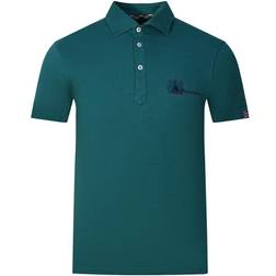Aquascutum Aldis Brand London Logo Polo Shirt - Green