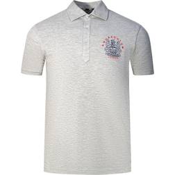 Aquascutum Aldis London Logo Polo Shirt - Grey