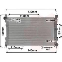 Van Wezel Kühler, Motorkühlung 30002286