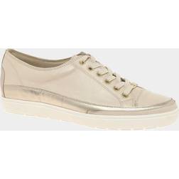 Caprice womens comfort plimsolls trainers natural