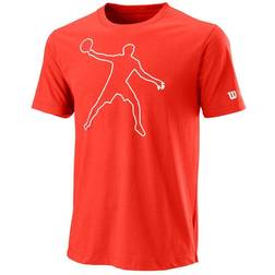 Wilson Bela Tech II Camiseta De Manga Corta Hombres Naranja - Male