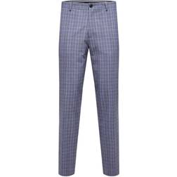 Selected Homme Liam Hose mit Allover-Muster - Hellblau