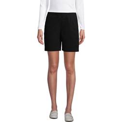 Lands' End Plus Pull-On Chino Shorts, Women's, W, Black