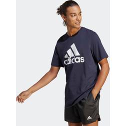 adidas Mens Crew Neck Short Sleeve T-Shirt, Xx-large, Blue Blue