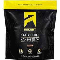 Ascent Native Fuel Whey Protein Powder Chocolate 4 lbs