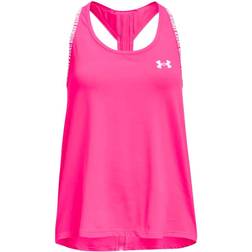 Under Armour Girl's Knockout Tank Top - Electro Pink/White (1363374-695)