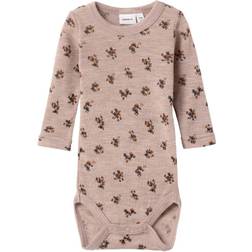 Name It Wang Wool Rib LS Body - Sphinx (13214449)