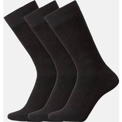 Claudio 3-pack Rib Heavy Cotton Socks - Black